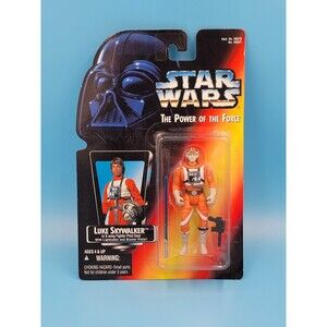 1995 Star Wars Power Of The Force Luke Skywalker X-Wing Fighter Pilot Gear New